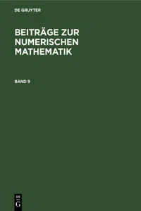 Beiträge zur Numerischen Mathematik. Band 9_cover