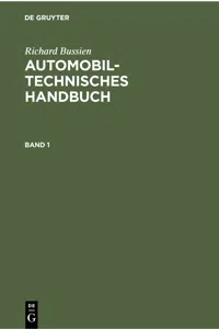 Richard Bussien: Automobiltechnisches Handbuch. Band 1_cover