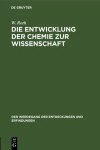 Die Entwicklung der Chemie zur Wissenschaft_cover