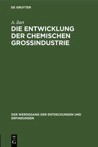 Die Entwicklung der chemischen Großindustrie_cover