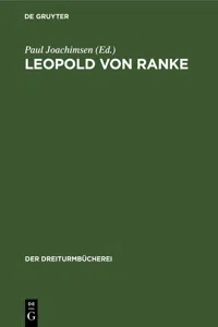 Leopold von Ranke_cover