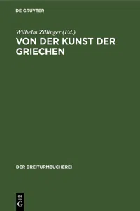 Von der Kunst der Griechen_cover