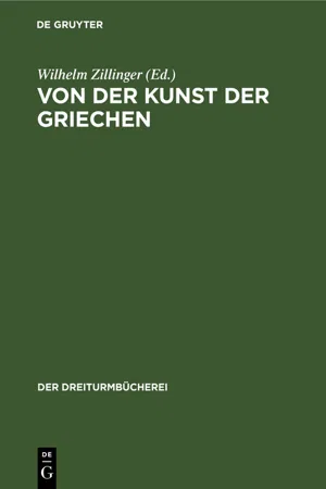 Von der Kunst der Griechen