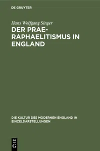 Der Prae-Raphaelitismus in England_cover