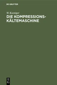 Die Kompressions-Kältemaschine_cover