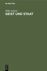 Geist und Staat_cover