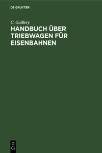 Handbuch über Triebwagen für Eisenbahnen_cover