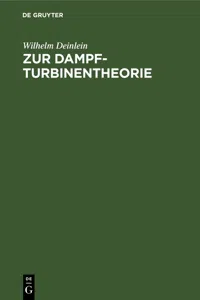 Zur Dampfturbinentheorie_cover