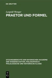 Praetor und Formel_cover