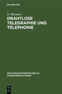 Drahtlose Telegraphie und Telephonie_cover