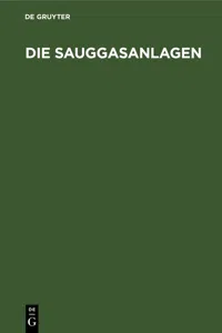 Die Sauggasanlagen_cover