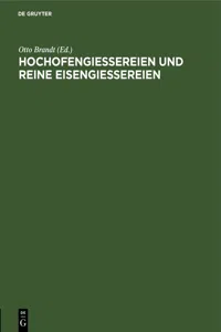 Hochofengiessereien und reine Eisengiessereien_cover