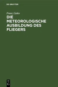 Die meteorologische Ausbildung des Fliegers_cover