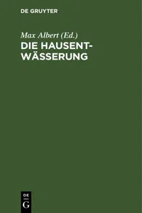 Die Hausentwässerung_cover