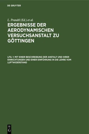 Mit einer Beschreibung der Anstalt und ihrer Einrichtungen und einer Einführung in die Lehre vom Luftwiderstand