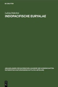 Indopacifische Euryalae_cover