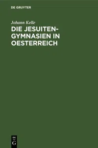 Die Jesuiten-Gymnasien in Oesterreich_cover