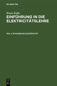 Dynamische Elektricität_cover