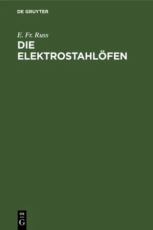 Die Elektrostahlöfen