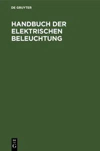 Handbuch der Elektrischen Beleuchtung_cover