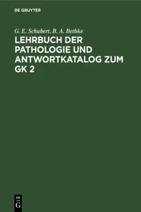 Lehrbuch der Pathologie und Antwortkatalog zum GK 2_cover
