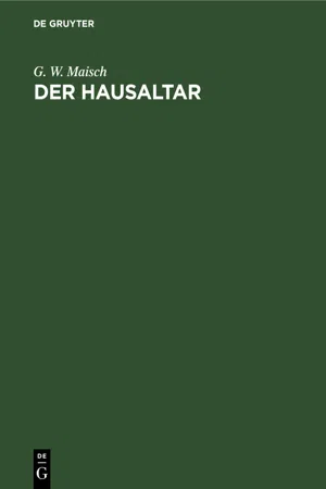 Der Hausaltar