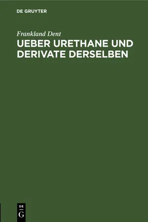 Ueber Urethane und Derivate derselben