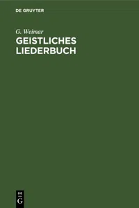 Geistliches Liederbuch_cover