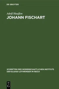 Johann Fischart_cover