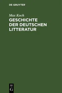 Geschichte der deutschen Litteratur_cover