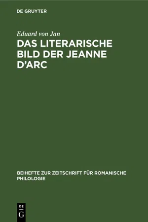 Das literarische Bild der Jeanne d'Arc