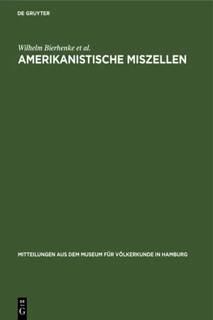 Amerikanistische Miszellen