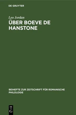 Über Boeve de Hanstone