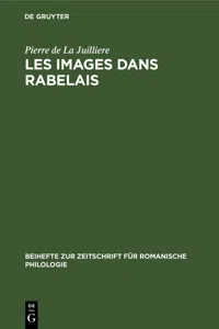 Les Images dans Rabelais_cover