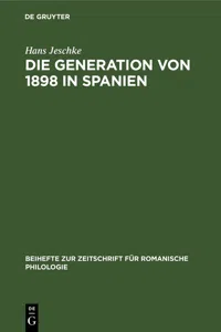 Die Generation von 1898 in Spanien_cover