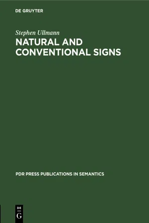 Natural and Conventional Signs