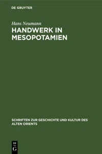 Handwerk in Mesopotamien_cover