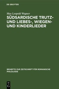 Südsardische Trutz- und Liebes-, Wiegen- und Kinderlieder_cover