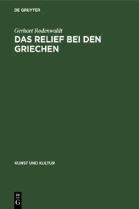 Das Relief bei den Griechen_cover