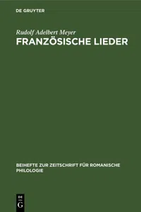 Französische Lieder_cover