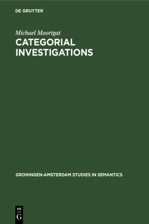 Categorial Investigations