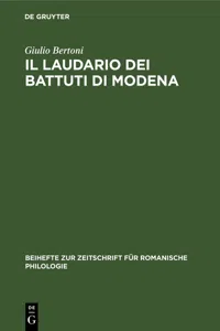 Il laudario dei battuti di Modena_cover