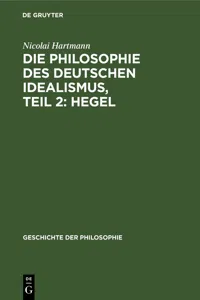 Die Philosophie des deutschen Idealismus, Teil 2: Hegel_cover