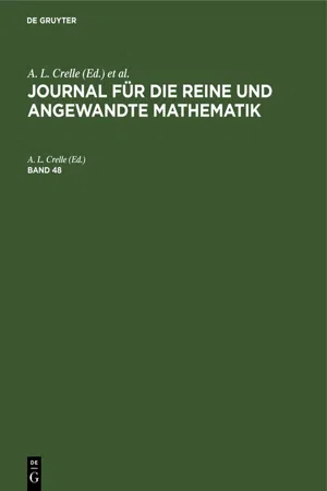 Journal für die reine und angewandte Mathematik. Band 48