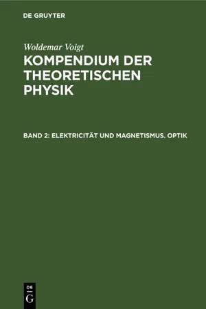 Elektricität und Magnetismus. Optik