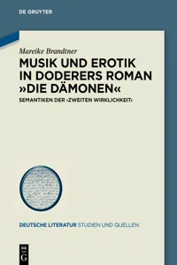 Musik und Erotik in Doderers Roman »Die Dämonen«_cover