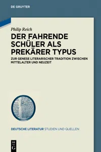 Der Fahrende Schüler als prekärer Typus_cover