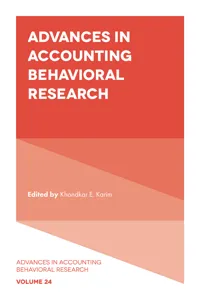 Advances in Accounting Behavioral Research_cover
