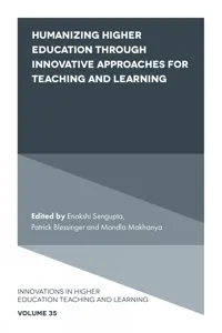 Humanizing Higher Education through Innovative Approaches for Teaching and Learning_cover