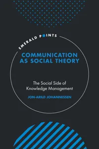 Communication as Social Theory_cover